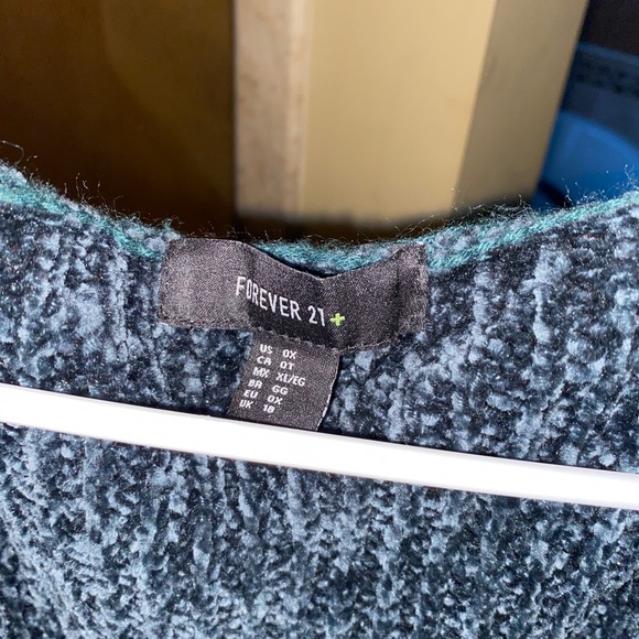 Forever 21 Jackets & Coats Green Throw On Jacket Cardigan Poshmark